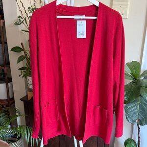 Croft & Barrow Vibrant Red Women's Cardigan